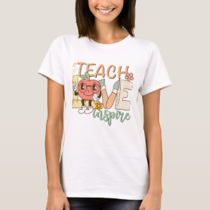 Teach Love Inspire – Schattigee schoolbenodigdhede T-shirt