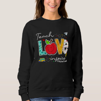 Teach Love Inspire School Counselor Back To Schoo Trui