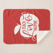Teach Love Inspire Sherpa Deken (Voorkant (horizontaal))