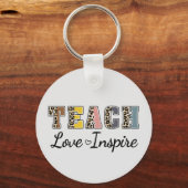 Teach, Love, Inspire Sleutelhanger (Achterkant)