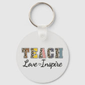 Teach, Love, Inspire Sleutelhanger (Achterkant)