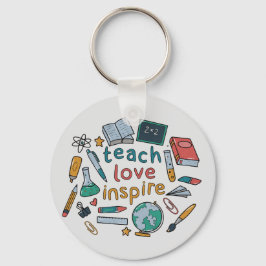 Teach Love Inspire Sleutelhanger