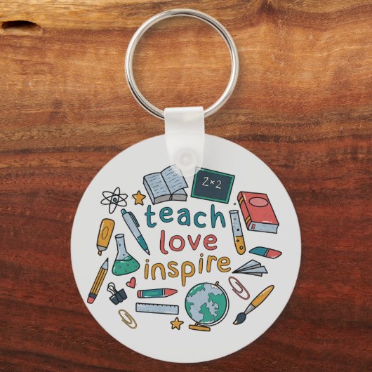 Teach Love Inspire Sleutelhanger (Voorkant)