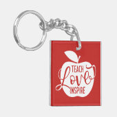 Teach Love Inspire Sleutelhanger (Voorkant Links)