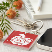 Teach Love Inspire Sleutelhanger (Voorkant Rechts)