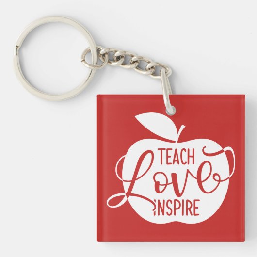 Teach Love Inspire Sleutelhanger (Voorkant)