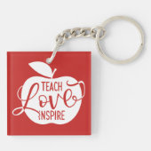 Teach Love Inspire Sleutelhanger (Achterkant)