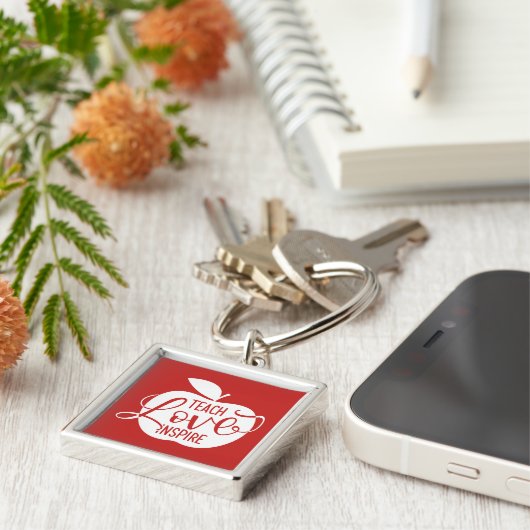 Teach Love Inspire Sleutelhanger (Zijkant)