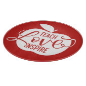 Teach Love Inspire Snijplank (Hoek)