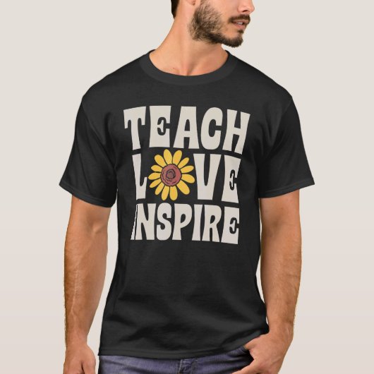 Teach Love Inspire SPED Teacher Speducator Special T-shirt (Voorkant)