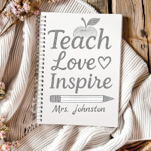 Teach Love Inspire Spiral Photo Notitieboek