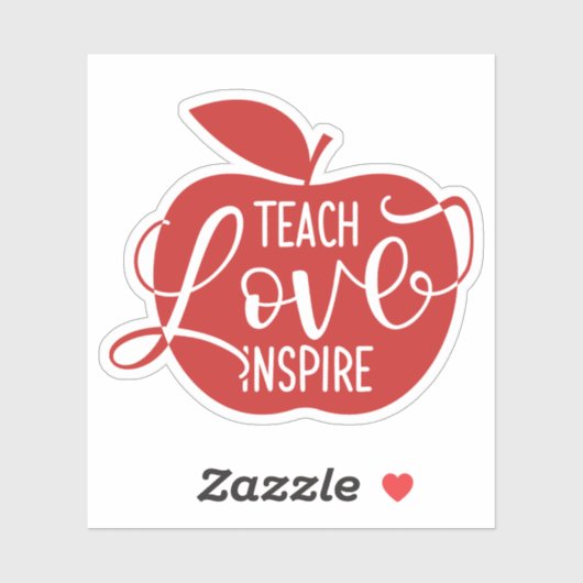 Teach Love Inspire Sticker (Vel)