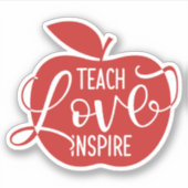 Teach Love Inspire Sticker (Voorkant)
