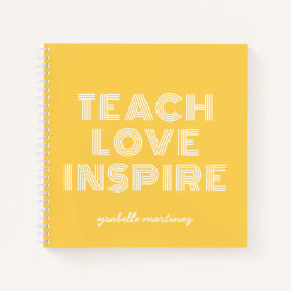 Teach Love Inspire Teacher Appreciation Notitieboek