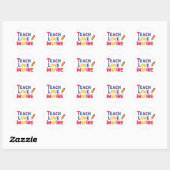 Teach Love Inspire Teacher Appreciation Ronde Sticker (Vel)