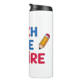 Teach Love Inspire Teacher Appreciation Thermosbeker (Geroteerd rechts)
