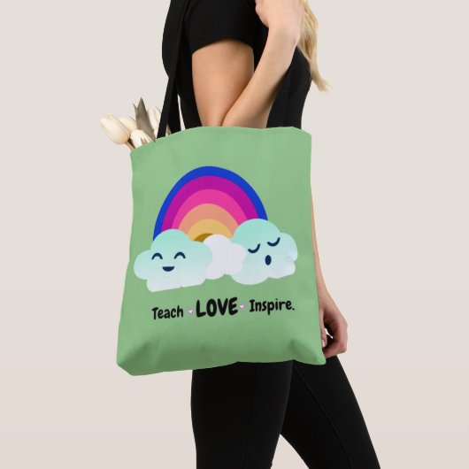 Teach Love Inspire Teacher Appreciation  Tote Bag (Dichtbij)