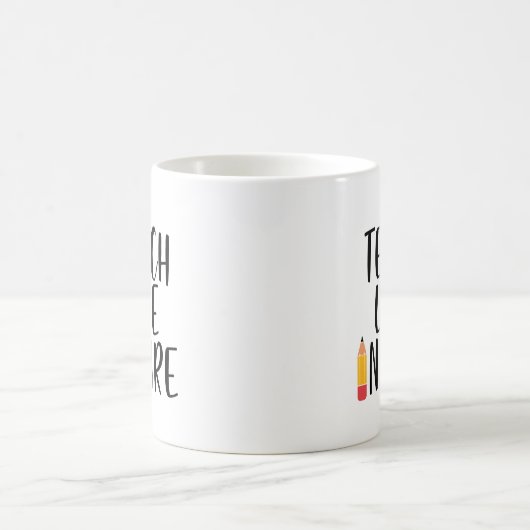 Teach Love Inspire Teacher Gift Magische Mok (Center)