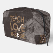 Teach Love Inspire Teacher Inspirerend Toilettasje (Rechterhoek)