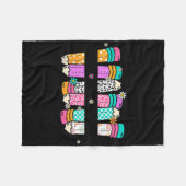 Teach Love Inspire Teacher Pencil Terug naar Schoo Fleece Deken (Voorkant (Horizontaal))