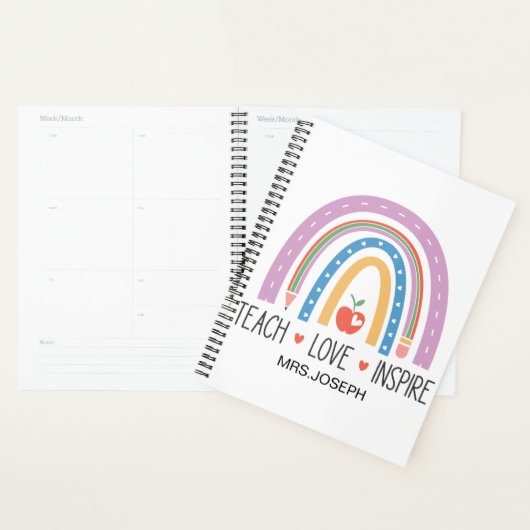 Teach Love Inspire Teacher  Planner (Display)