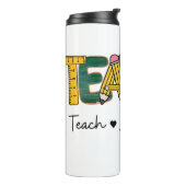 Teach Love Inspire Teacher Scholl 10e dag Thermosbeker (Gedraaid links)