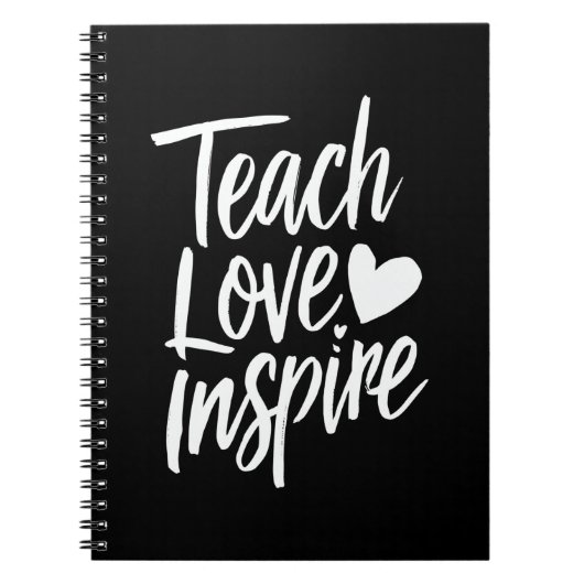 Teach Love Inspire Teacher's Day Gift Teacher Life Notitieboek (Voorkant)