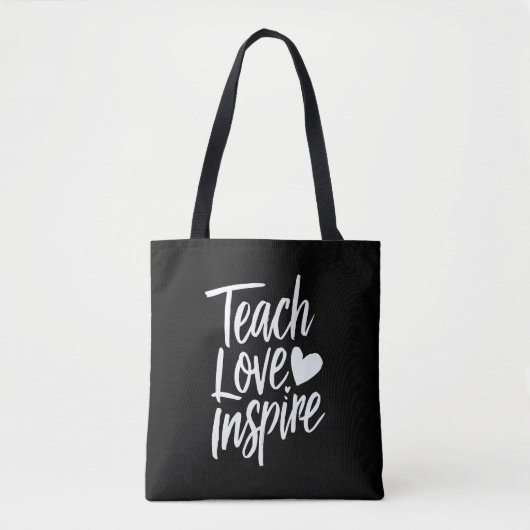 Teach Love Inspire Teacher's Day Gift Teacher Life Tote Bag (Voorkant)