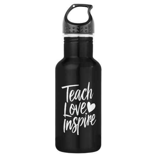 Teach Love Inspire Teacher's Day Gift Teacher Life Waterfles (Voorkant)