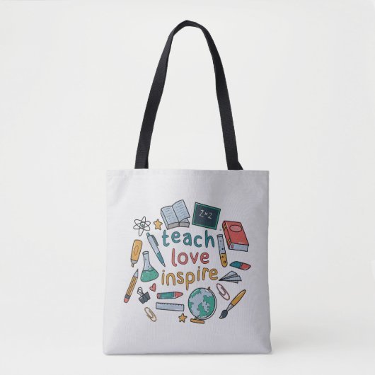 Teach Love Inspire Tote Bag (Voorkant)