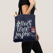 Teach love inspire tote bag (Dichtbij)
