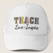 Teach, Love, Inspire Trucker Pet (Voorkant)