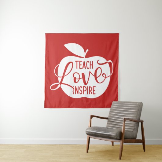 Teach Love Inspire Wandkleed (In situ)
