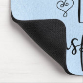 Teach Love Inspireer leraar Blue Ombre Muismat (Hoek)