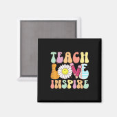 Teach Love Inspireer terug naar schoolleraar Groov Magneet (Voorkant / Achterkant)