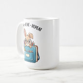Teach Love Repeat School Koffiekop Koffiemok (Voorkant links)