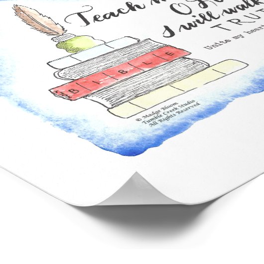 "Teach me Your Way of Lord" - Wall Art Poster (Hoek)