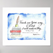 "Teach me Your Way of Lord" - Wall Art Poster (Voorkant)