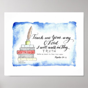 "Teach me Your Way of Lord" - Wall Art Poster