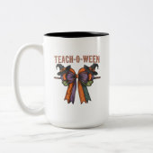 Teach-O-Ween Mug Tweekleurige Koffiemok (Links)