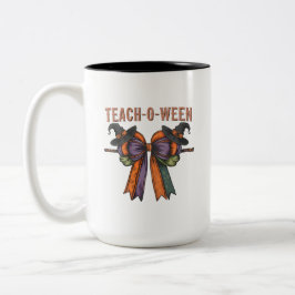 Teach-O-Ween Mug Tweekleurige Koffiemok