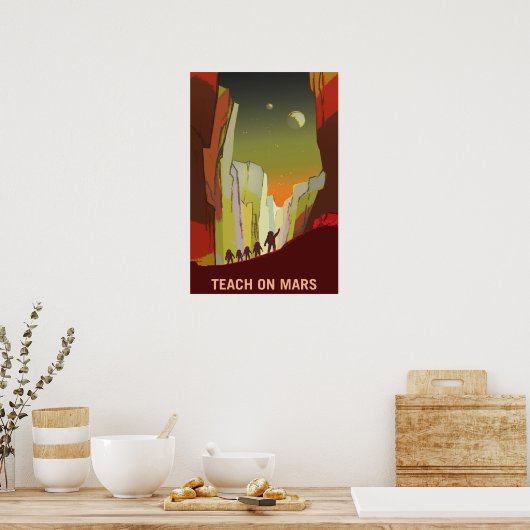 Teach on Mars and its Moons Poster (Keuken)