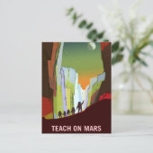 Teach op Mars-werving Briefkaart (Staand voorkant)