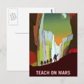 Teach op Mars-werving Briefkaart (Voorkant / Achterkant)