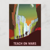 Teach op Mars-werving Briefkaart (Voorkant)