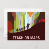 Teach op Mars-werving Briefkaart (Voorkant / Achterkant)