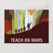  Teach op Mars-werving Briefkaart (Voorkant)