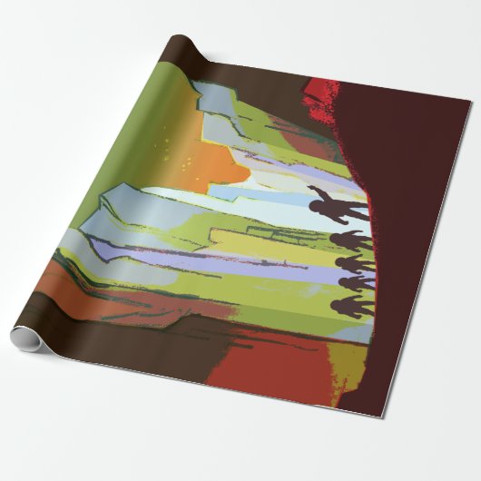  Teach op Mars-werving Cadeaupapier (Uitgerold)