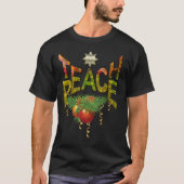 Teach peace at All Times design T-shirt (Voorkant)