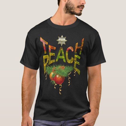 Teach peace at All Times design T-shirt (Voorkant)